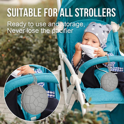 3 Pack Pacifier Holder Case,Silicone Portable Pacifier Cover Pouch Bag for Diaper Bags Baby Carriage,Pacifier Storage Container Box,Easy to Clean,(Blush+Black+Grey)