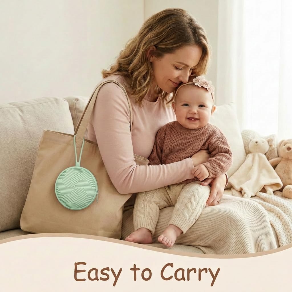 3 Pack Pacifier Holder Case,Silicone Portable Pacifier Cover Pouch Bag for Diaper Bags Baby Carriage,Pacifier Storage Container Box,Easy to Clean,(Blush+Black+Grey)