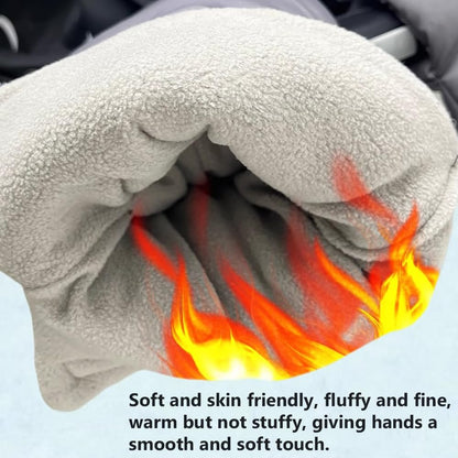 Winter Anti-Freeze Stroller Mittens, Waterproof Warm Extra Thick HandMuff for Stroller Accessories, Black Waterproof Women Men Winter Stroller Gloves Hand Muff Warmers Extra Thick Anti-Freeze