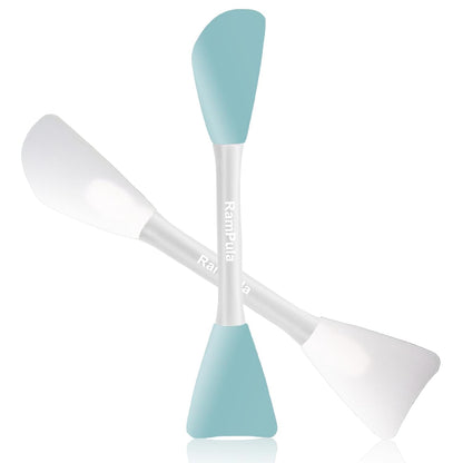 Mask Applicator Silicone Face Brush Face Mud Cream,Clay Mask,DIY,Modeling Mask Brushes DIY Mud Mixing Spatula Double-end Handheld Scoop Skin Care Make up Foundation Gel Cosmetic Tool
