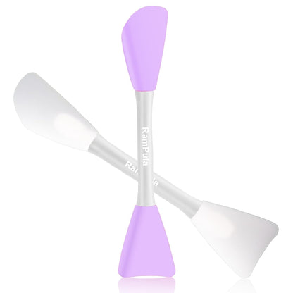 Mask Applicator Silicone Face Brush Face Mud Cream,Clay Mask,DIY,Modeling Mask Brushes DIY Mud Mixing Spatula Double-end Handheld Scoop Skin Care Make up Foundation Gel Cosmetic Tool