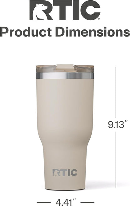 20oz Essential Tumbler with Lid, Ceramic Lined, White | Insulated, Stainless Steel Metal, Portable Travel Cup for Hot and Cold Drinks, Coffee, Car, Camping and Travel