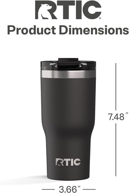 20oz Essential Tumbler with Lid, Ceramic Lined, White | Insulated, Stainless Steel Metal, Portable Travel Cup for Hot and Cold Drinks, Coffee, Car, Camping and Travel