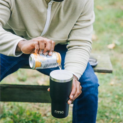 20oz Essential Tumbler with Lid, Ceramic Lined, White | Insulated, Stainless Steel Metal, Portable Travel Cup for Hot and Cold Drinks, Coffee, Car, Camping and Travel