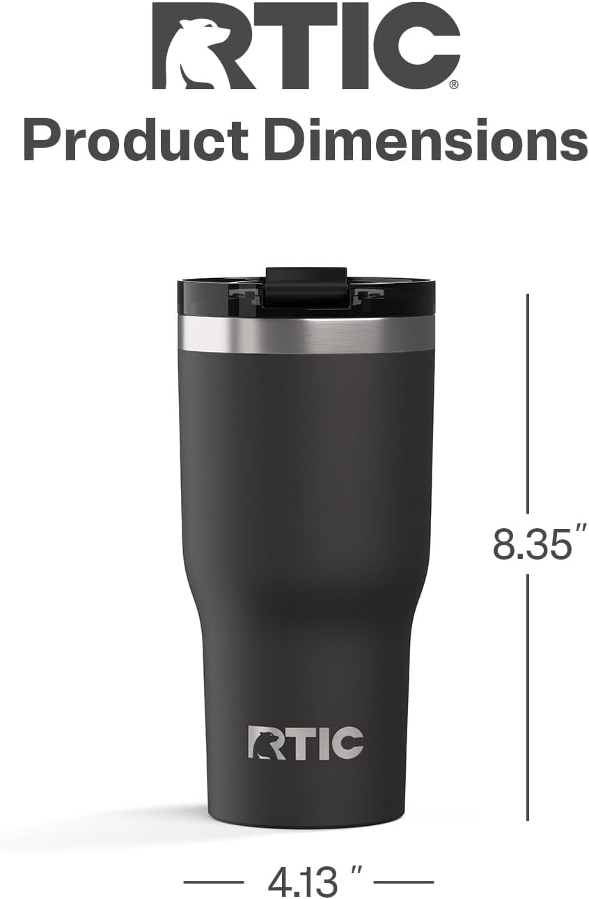20oz Essential Tumbler with Lid, Ceramic Lined, White | Insulated, Stainless Steel Metal, Portable Travel Cup for Hot and Cold Drinks, Coffee, Car, Camping and Travel