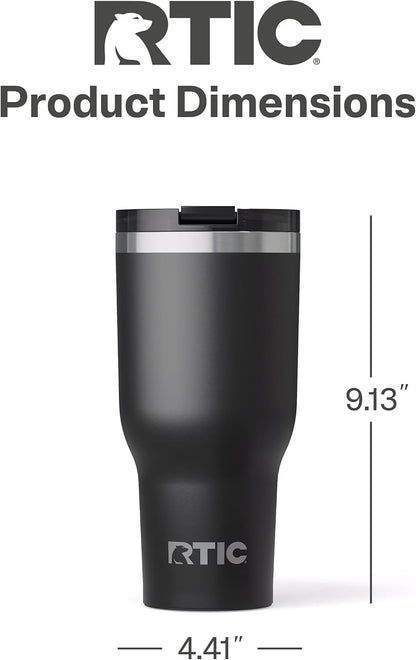 20oz Essential Tumbler with Lid, Ceramic Lined, White | Insulated, Stainless Steel Metal, Portable Travel Cup for Hot and Cold Drinks, Coffee, Car, Camping and Travel
