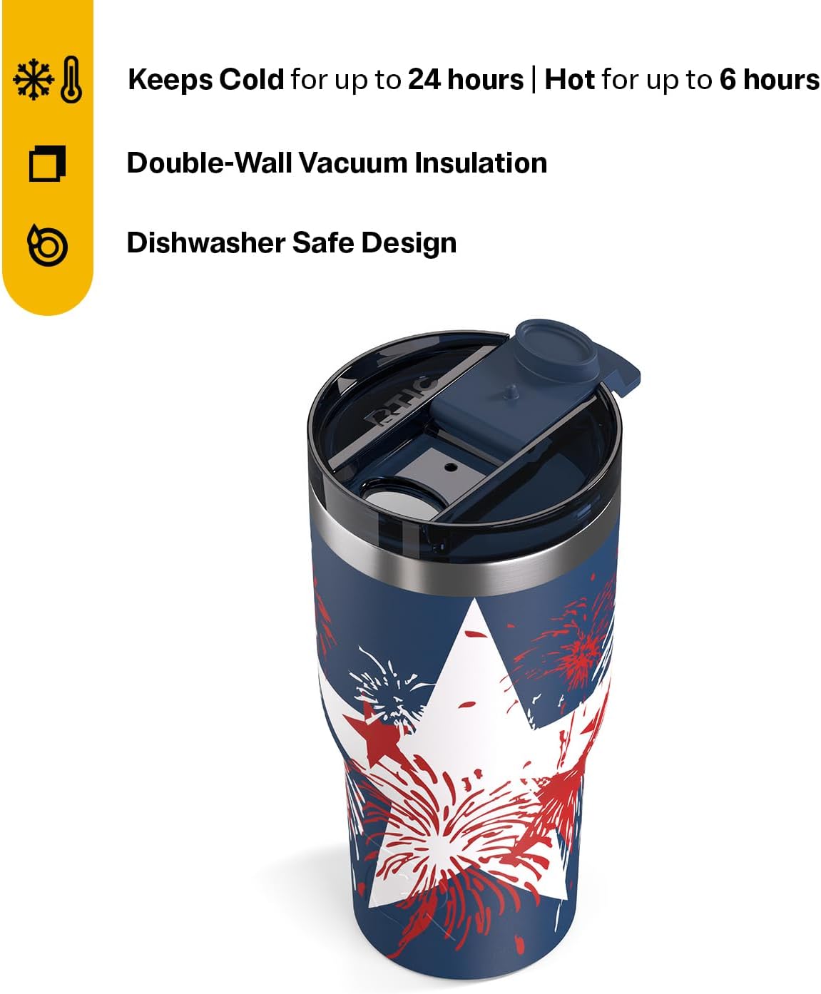20oz Essential Tumbler with Lid, Ceramic Lined, White | Insulated, Stainless Steel Metal, Portable Travel Cup for Hot and Cold Drinks, Coffee, Car, Camping and Travel