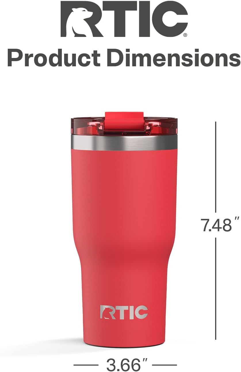 20oz Essential Tumbler with Lid, Ceramic Lined, White | Insulated, Stainless Steel Metal, Portable Travel Cup for Hot and Cold Drinks, Coffee, Car, Camping and Travel