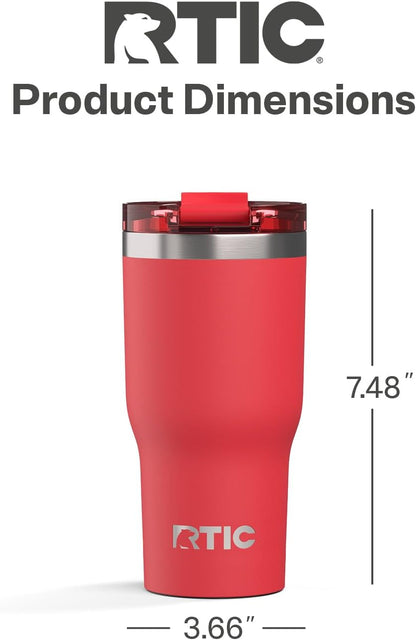 20oz Essential Tumbler with Lid, Ceramic Lined, White | Insulated, Stainless Steel Metal, Portable Travel Cup for Hot and Cold Drinks, Coffee, Car, Camping and Travel