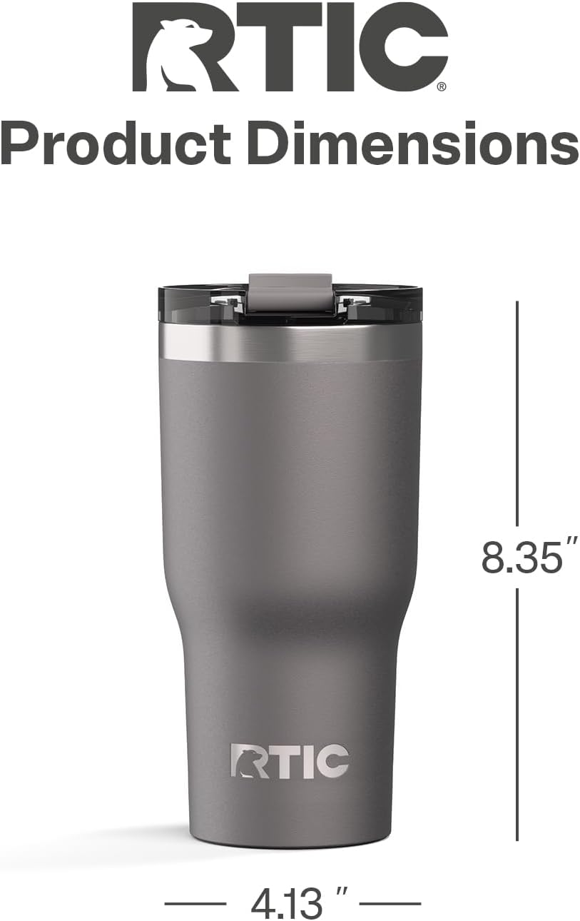 20oz Essential Tumbler with Lid, Ceramic Lined, White | Insulated, Stainless Steel Metal, Portable Travel Cup for Hot and Cold Drinks, Coffee, Car, Camping and Travel