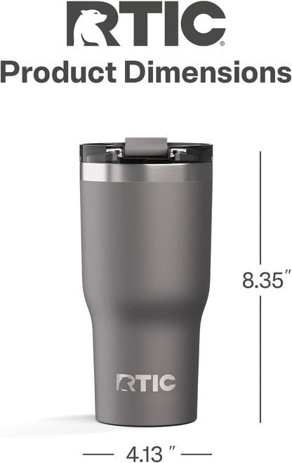 20oz Essential Tumbler with Lid, Ceramic Lined, White | Insulated, Stainless Steel Metal, Portable Travel Cup for Hot and Cold Drinks, Coffee, Car, Camping and Travel
