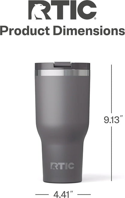 20oz Essential Tumbler with Lid, Ceramic Lined, White | Insulated, Stainless Steel Metal, Portable Travel Cup for Hot and Cold Drinks, Coffee, Car, Camping and Travel