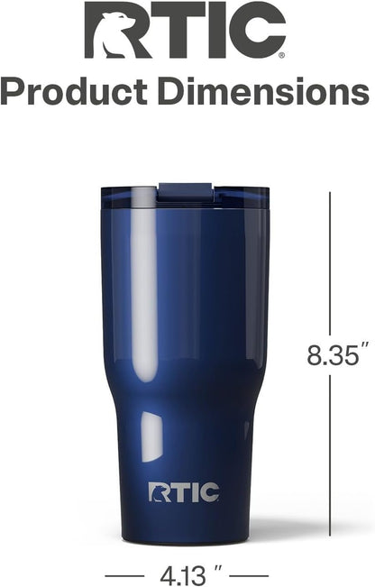 20oz Essential Tumbler with Lid, Ceramic Lined, White | Insulated, Stainless Steel Metal, Portable Travel Cup for Hot and Cold Drinks, Coffee, Car, Camping and Travel