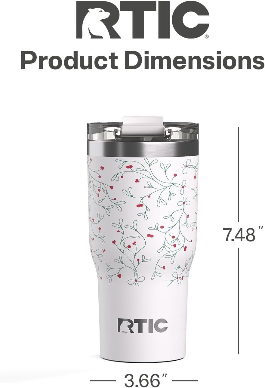 20oz Essential Tumbler with Lid, Ceramic Lined, White | Insulated, Stainless Steel Metal, Portable Travel Cup for Hot and Cold Drinks, Coffee, Car, Camping and Travel