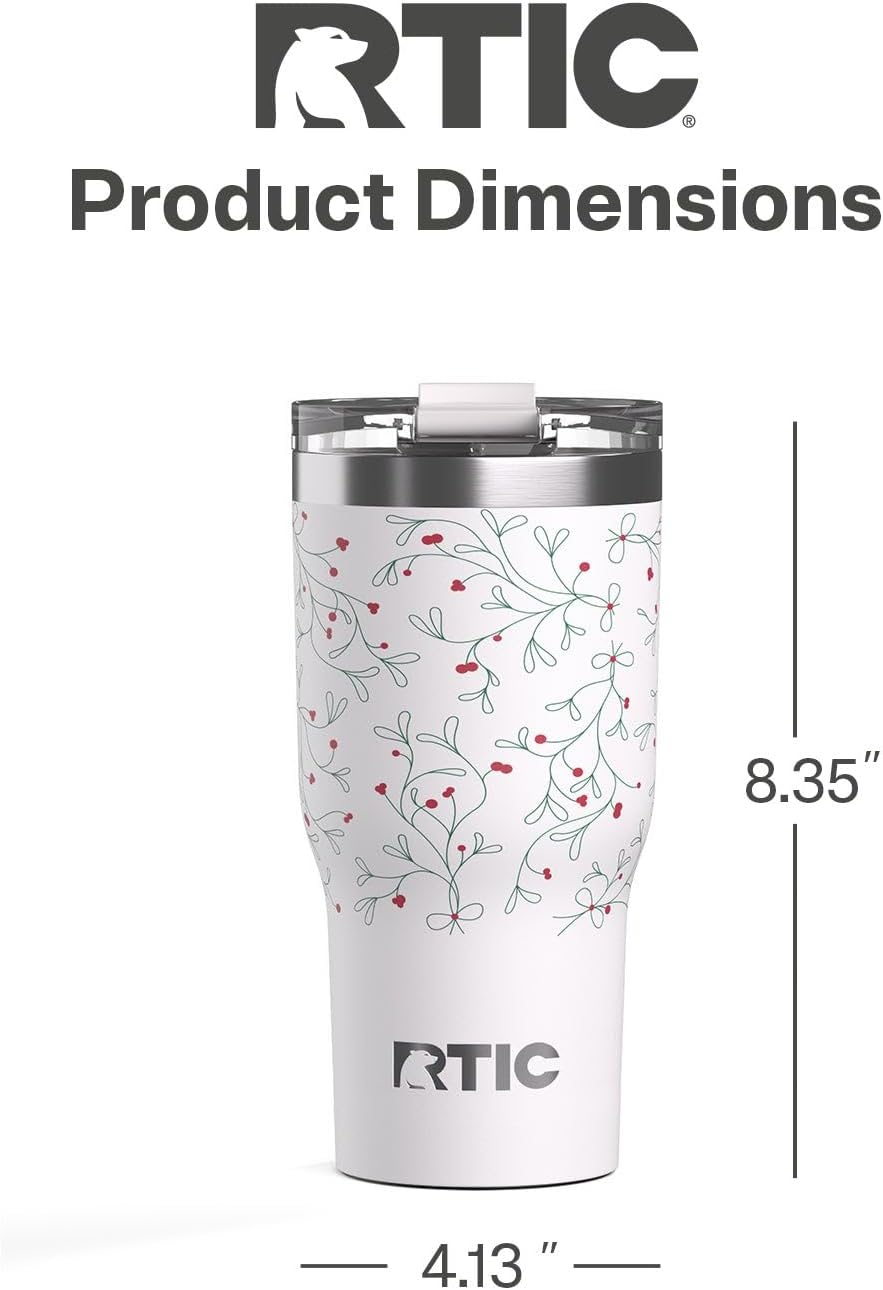 20oz Essential Tumbler with Lid, Ceramic Lined, White | Insulated, Stainless Steel Metal, Portable Travel Cup for Hot and Cold Drinks, Coffee, Car, Camping and Travel