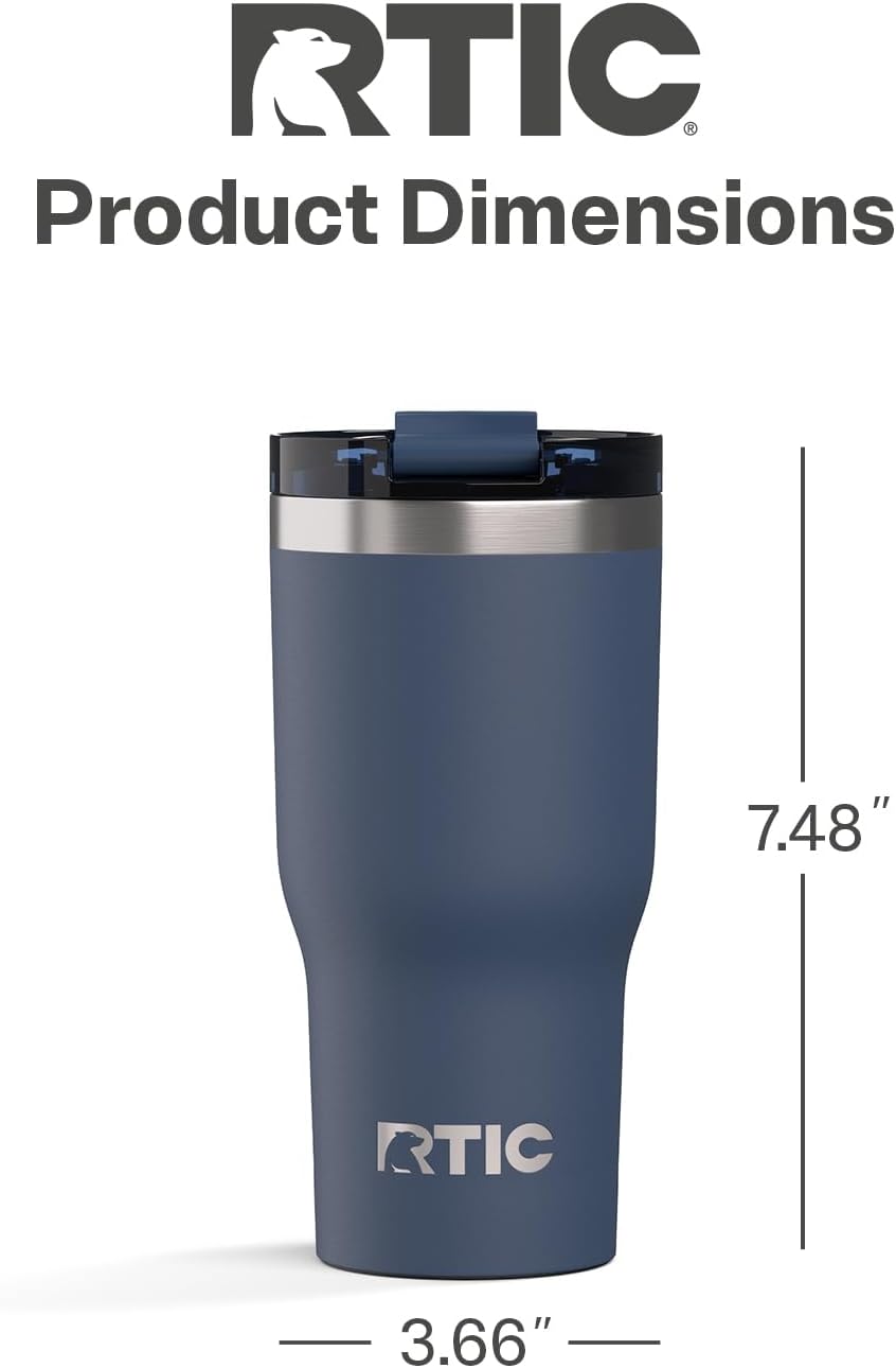 20oz Essential Tumbler with Lid, Ceramic Lined, White | Insulated, Stainless Steel Metal, Portable Travel Cup for Hot and Cold Drinks, Coffee, Car, Camping and Travel