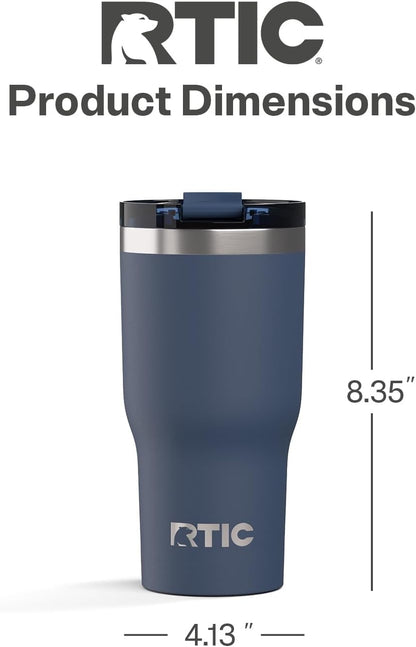 20oz Essential Tumbler with Lid, Ceramic Lined, White | Insulated, Stainless Steel Metal, Portable Travel Cup for Hot and Cold Drinks, Coffee, Car, Camping and Travel