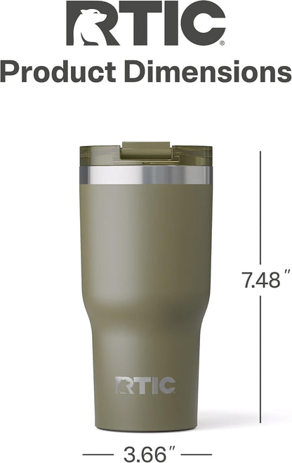 20oz Essential Tumbler with Lid, Ceramic Lined, White | Insulated, Stainless Steel Metal, Portable Travel Cup for Hot and Cold Drinks, Coffee, Car, Camping and Travel