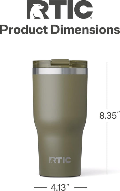 20oz Essential Tumbler with Lid, Ceramic Lined, White | Insulated, Stainless Steel Metal, Portable Travel Cup for Hot and Cold Drinks, Coffee, Car, Camping and Travel
