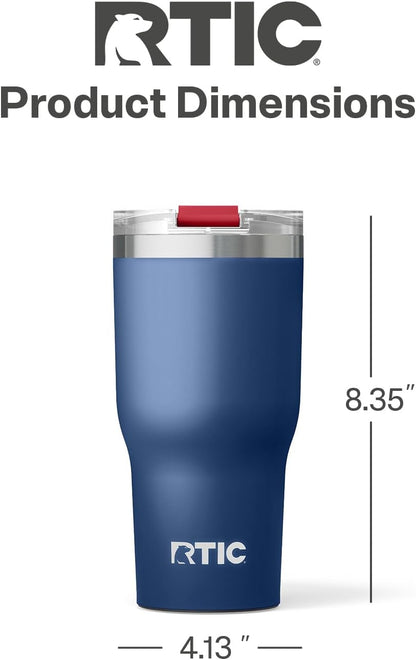 20oz Essential Tumbler with Lid, Ceramic Lined, White | Insulated, Stainless Steel Metal, Portable Travel Cup for Hot and Cold Drinks, Coffee, Car, Camping and Travel