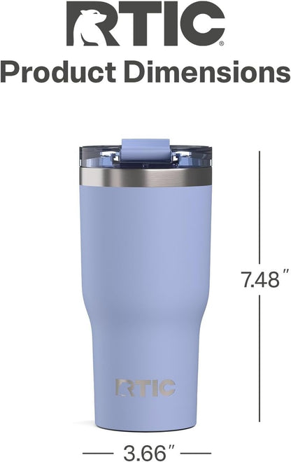 20oz Essential Tumbler with Lid, Ceramic Lined, White | Insulated, Stainless Steel Metal, Portable Travel Cup for Hot and Cold Drinks, Coffee, Car, Camping and Travel