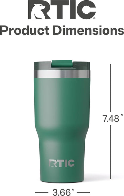 20oz Essential Tumbler with Lid, Ceramic Lined, White | Insulated, Stainless Steel Metal, Portable Travel Cup for Hot and Cold Drinks, Coffee, Car, Camping and Travel