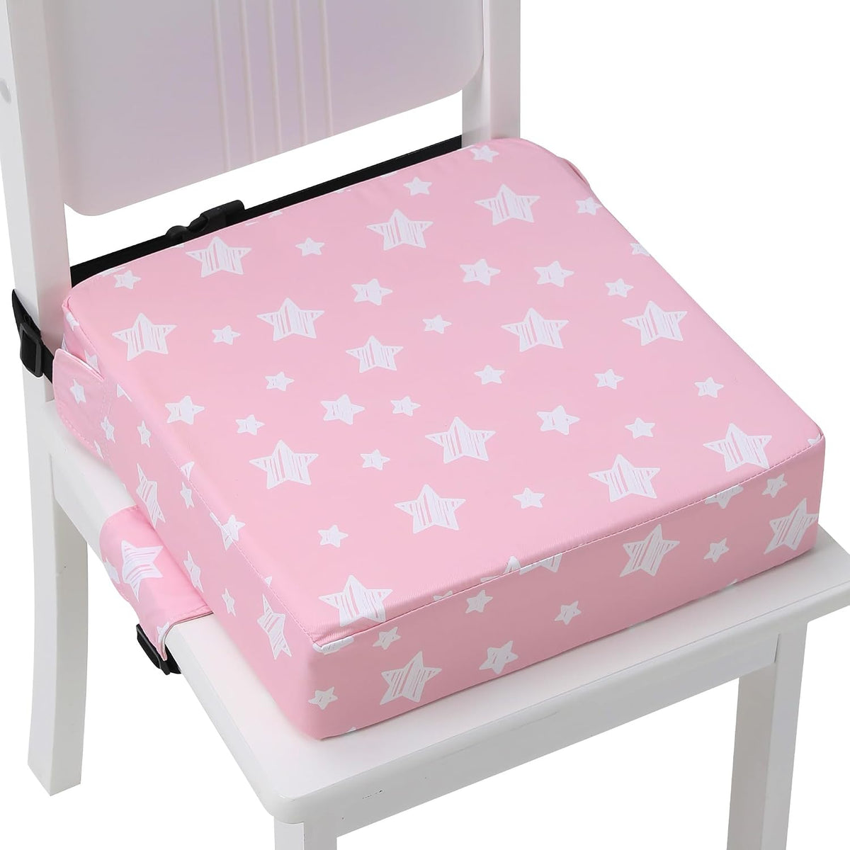 Booster Seat for Kitchen Chair, Toddler Booster Seats for Dining Table with Adjustable Straps Portable for Travel Camping Eating, Booster Cushion for Table for Baby Child Infant Kid Boy Girl