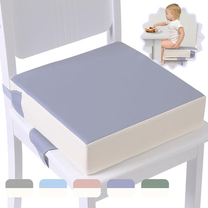 Booster Seat for Kitchen Chair, Toddler Booster Seats for Dining Table with Adjustable Straps Portable for Travel Camping Eating, Booster Cushion for Table for Baby Child Infant Kid Boy Girl