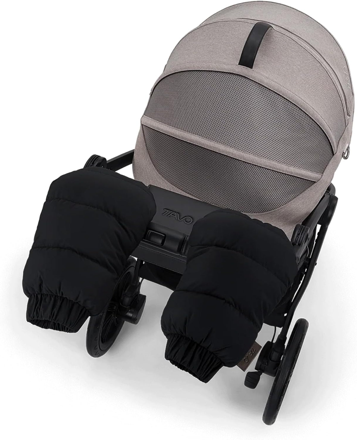 TAVO Pets Winter Gloves for Roscoe Series Pet Strollers, Onyx
