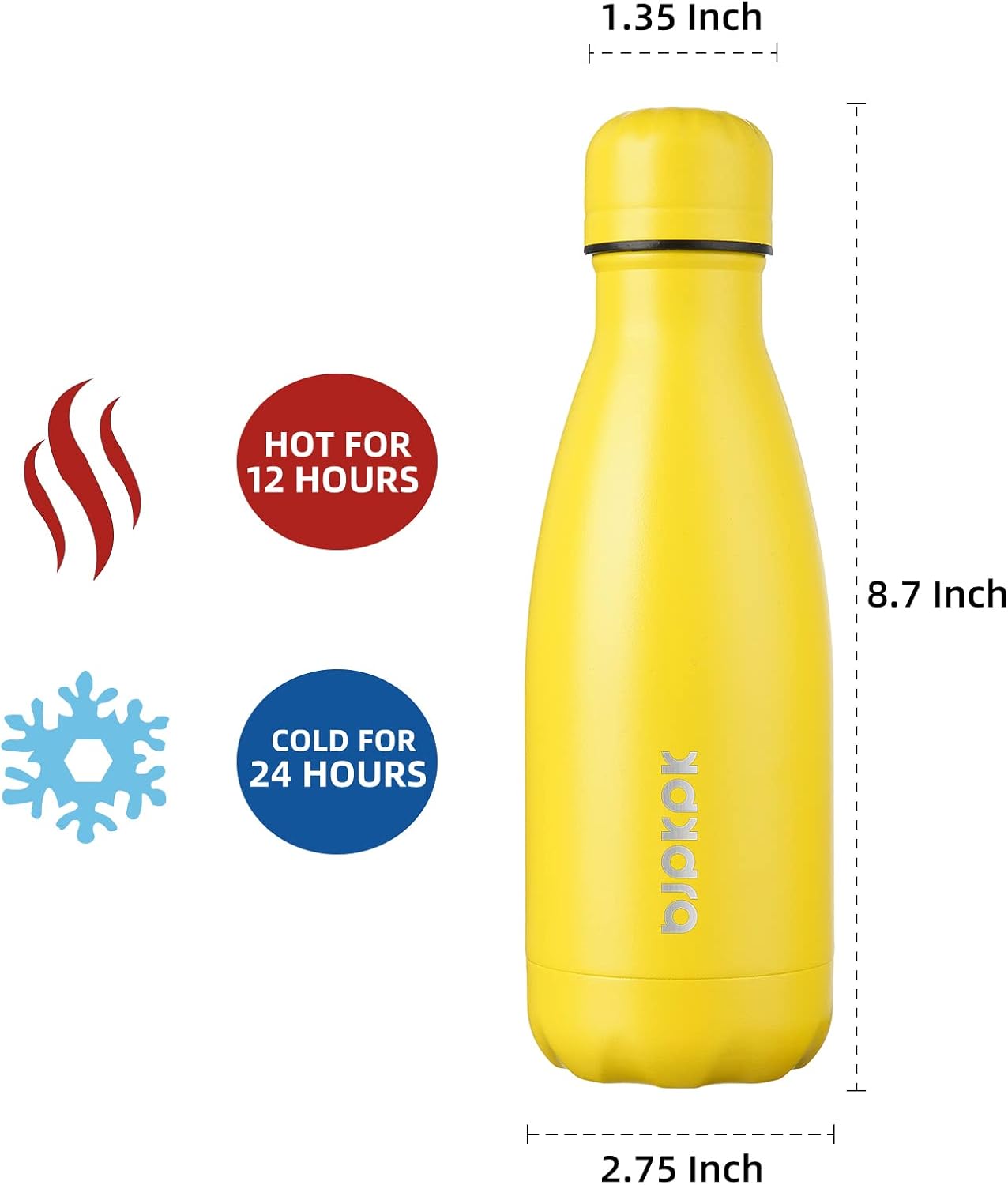 25 oz Insulated Stainless Steel Water Bottle, Metal Sports Flask | Double Wall Vacuum, Leak Proof, Keeps Hot/Cold, BPA Free, Dishwasher Safe, Cupholder Friendly, Travel, Lake Blue - Colors B