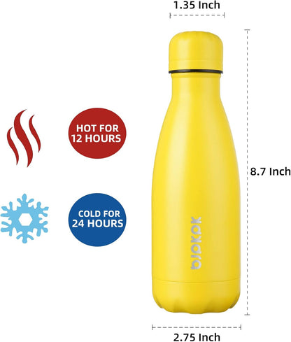 25 oz Insulated Stainless Steel Water Bottle, Metal Sports Flask | Double Wall Vacuum, Leak Proof, Keeps Hot/Cold, BPA Free, Dishwasher Safe, Cupholder Friendly, Travel, Lake Blue - Colors B
