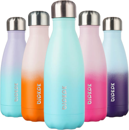 25 oz Insulated Stainless Steel Water Bottle, Metal Sports Flask | Double Wall Vacuum, Leak Proof, Keeps Hot/Cold, BPA Free, Dishwasher Safe, Cupholder Friendly, Travel, Lake Blue - Colors B