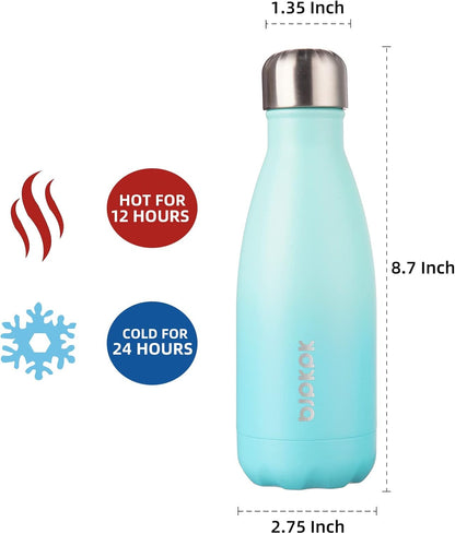 25 oz Insulated Stainless Steel Water Bottle, Metal Sports Flask | Double Wall Vacuum, Leak Proof, Keeps Hot/Cold, BPA Free, Dishwasher Safe, Cupholder Friendly, Travel, Lake Blue - Colors B