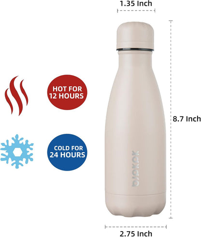 25 oz Insulated Stainless Steel Water Bottle, Metal Sports Flask | Double Wall Vacuum, Leak Proof, Keeps Hot/Cold, BPA Free, Dishwasher Safe, Cupholder Friendly, Travel, Lake Blue - Colors B
