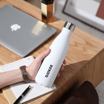 25 oz Insulated Stainless Steel Water Bottle, Metal Sports Flask | Double Wall Vacuum, Leak Proof, Keeps Hot/Cold, BPA Free, Dishwasher Safe, Cupholder Friendly, Travel, Lake Blue - Colors B