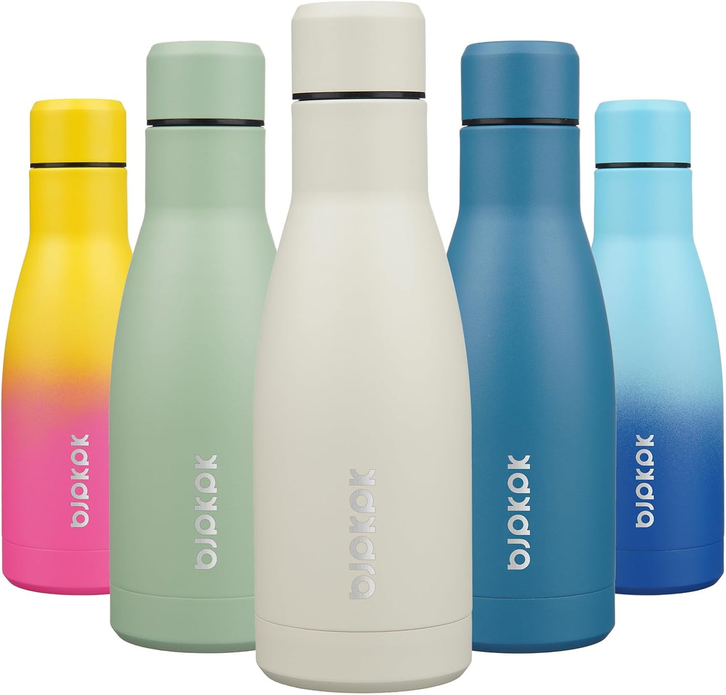 25 oz Insulated Stainless Steel Water Bottle, Metal Sports Flask | Double Wall Vacuum, Leak Proof, Keeps Hot/Cold, BPA Free, Dishwasher Safe, Cupholder Friendly, Travel, Lake Blue - Colors B