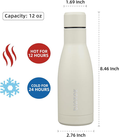 25 oz Insulated Stainless Steel Water Bottle, Metal Sports Flask | Double Wall Vacuum, Leak Proof, Keeps Hot/Cold, BPA Free, Dishwasher Safe, Cupholder Friendly, Travel, Lake Blue - Colors B