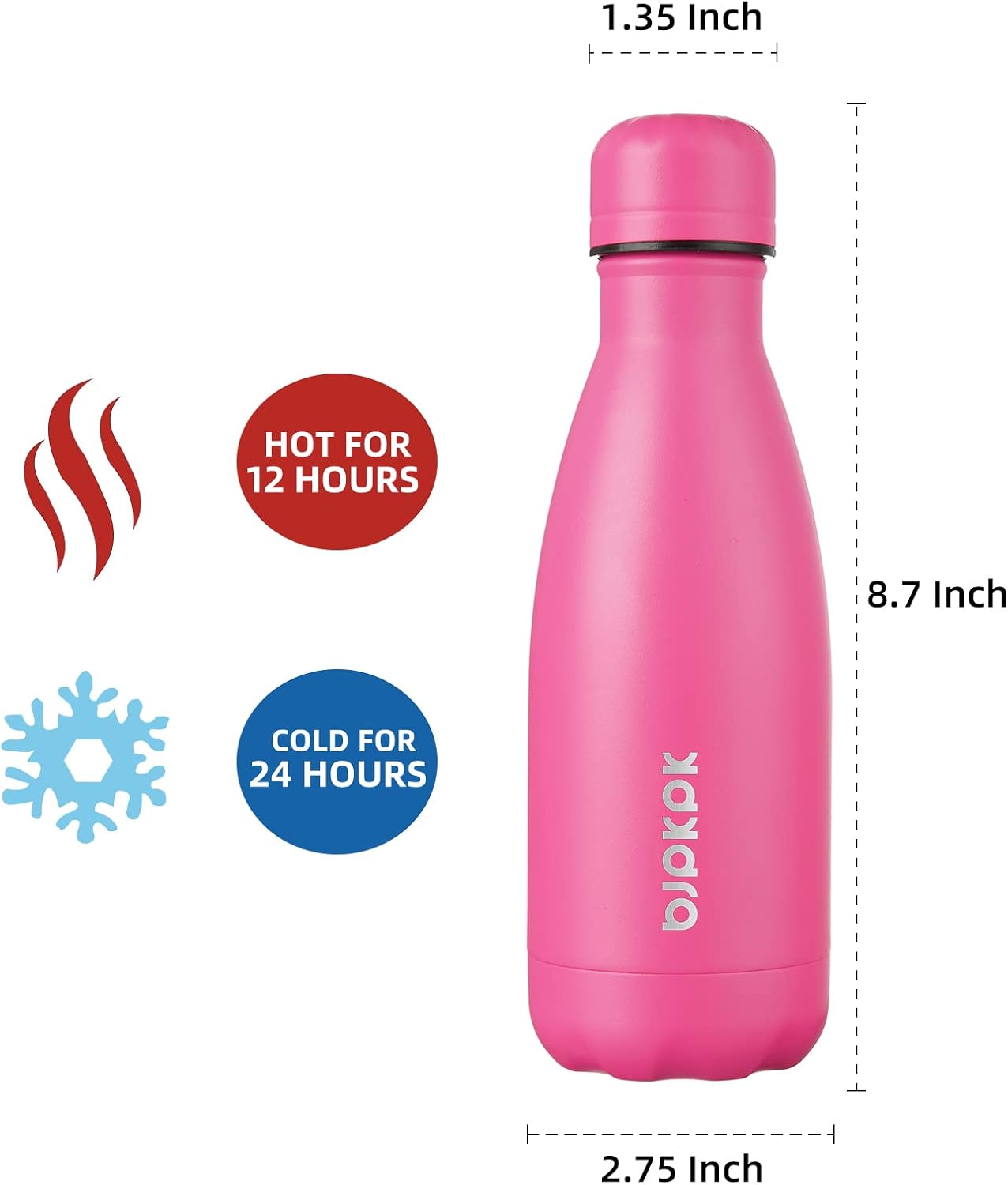 25 oz Insulated Stainless Steel Water Bottle, Metal Sports Flask | Double Wall Vacuum, Leak Proof, Keeps Hot/Cold, BPA Free, Dishwasher Safe, Cupholder Friendly, Travel, Lake Blue - Colors B