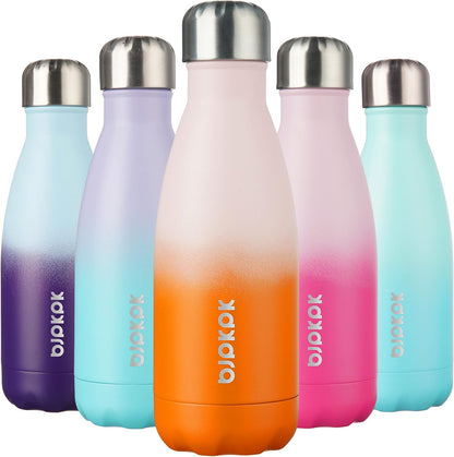 25 oz Insulated Stainless Steel Water Bottle, Metal Sports Flask | Double Wall Vacuum, Leak Proof, Keeps Hot/Cold, BPA Free, Dishwasher Safe, Cupholder Friendly, Travel, Lake Blue - Colors B