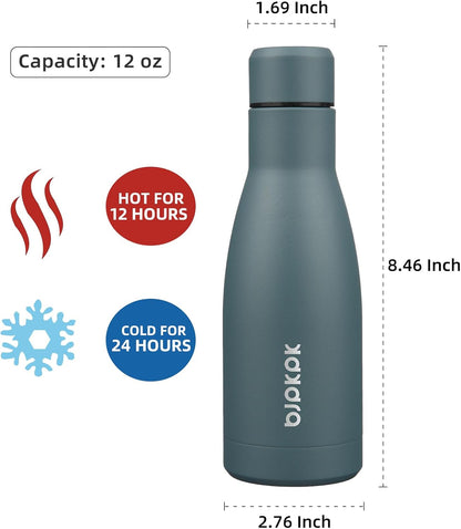 25 oz Insulated Stainless Steel Water Bottle, Metal Sports Flask | Double Wall Vacuum, Leak Proof, Keeps Hot/Cold, BPA Free, Dishwasher Safe, Cupholder Friendly, Travel, Lake Blue - Colors B