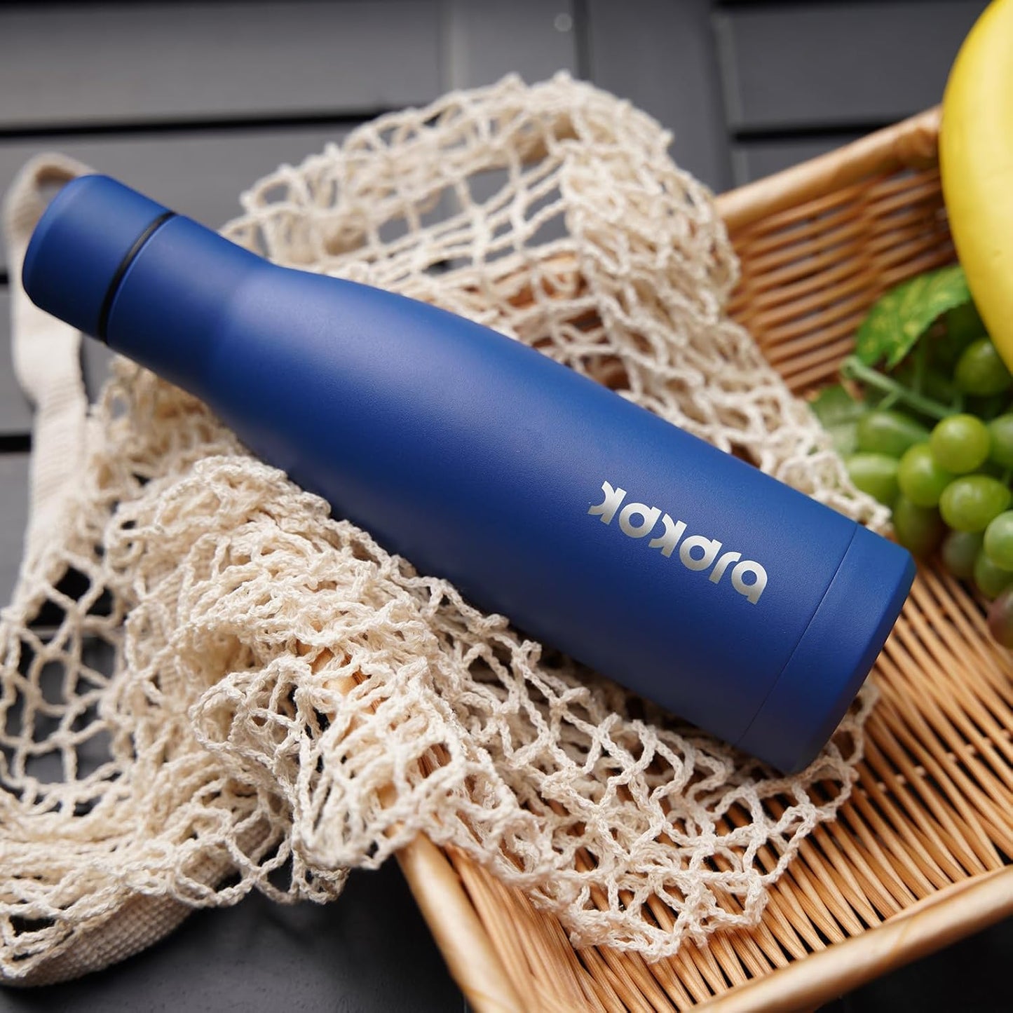 25 oz Insulated Stainless Steel Water Bottle, Metal Sports Flask | Double Wall Vacuum, Leak Proof, Keeps Hot/Cold, BPA Free, Dishwasher Safe, Cupholder Friendly, Travel, Lake Blue - Colors B