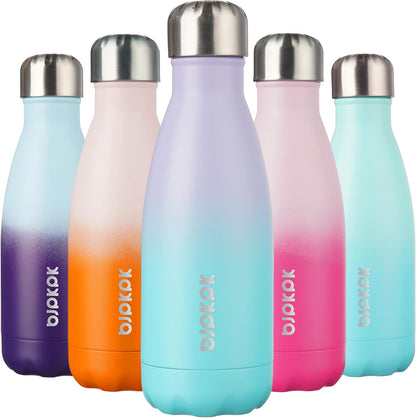 25 oz Insulated Stainless Steel Water Bottle, Metal Sports Flask | Double Wall Vacuum, Leak Proof, Keeps Hot/Cold, BPA Free, Dishwasher Safe, Cupholder Friendly, Travel, Lake Blue - Colors B