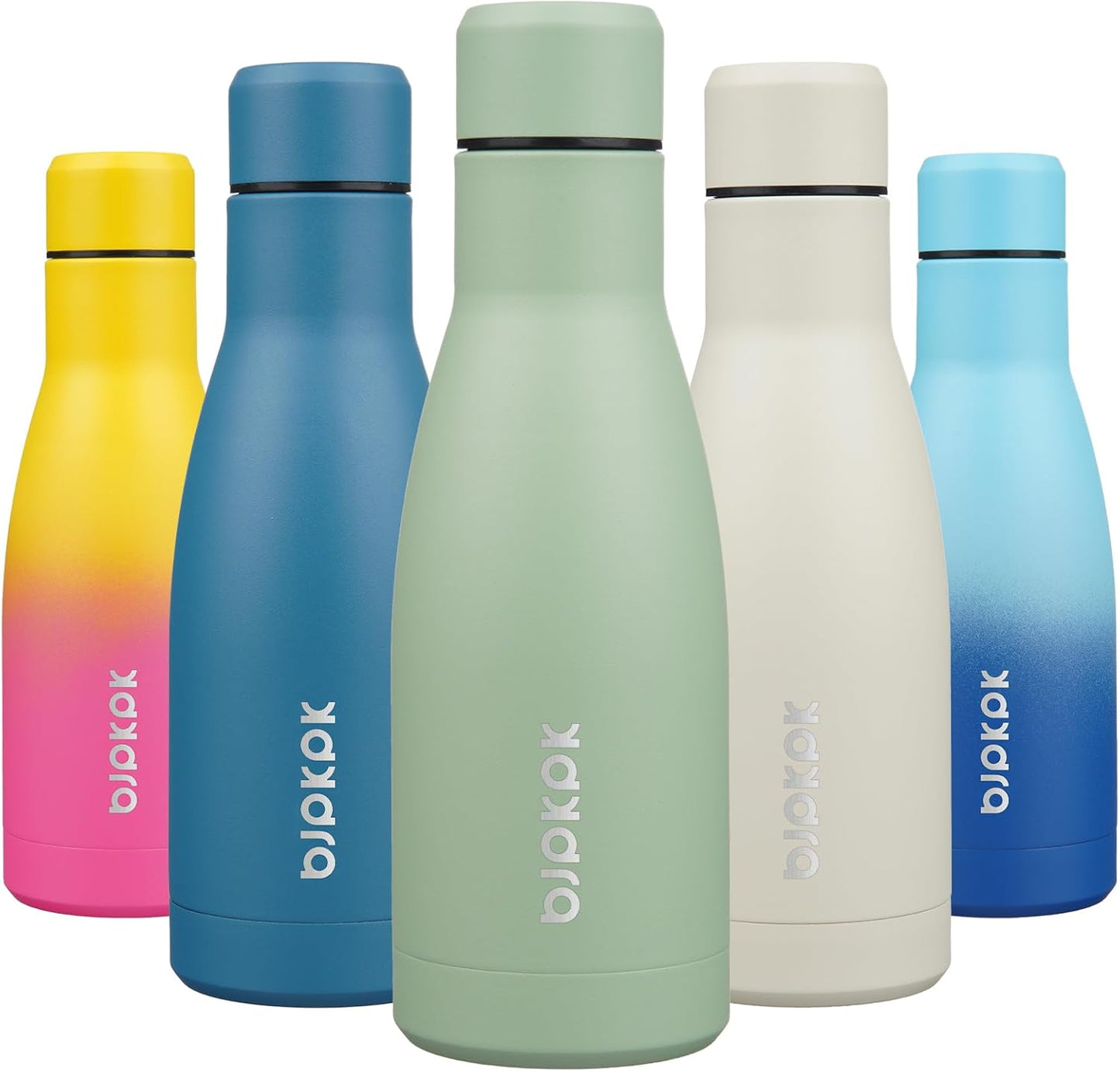 25 oz Insulated Stainless Steel Water Bottle, Metal Sports Flask | Double Wall Vacuum, Leak Proof, Keeps Hot/Cold, BPA Free, Dishwasher Safe, Cupholder Friendly, Travel, Lake Blue - Colors B