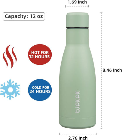 25 oz Insulated Stainless Steel Water Bottle, Metal Sports Flask | Double Wall Vacuum, Leak Proof, Keeps Hot/Cold, BPA Free, Dishwasher Safe, Cupholder Friendly, Travel, Lake Blue - Colors B