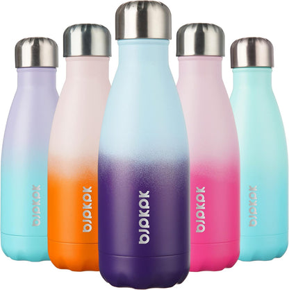 25 oz Insulated Stainless Steel Water Bottle, Metal Sports Flask | Double Wall Vacuum, Leak Proof, Keeps Hot/Cold, BPA Free, Dishwasher Safe, Cupholder Friendly, Travel, Lake Blue - Colors B