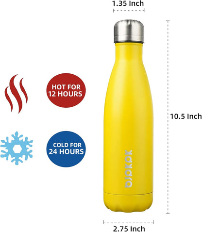 25 oz Insulated Stainless Steel Water Bottle, Metal Sports Flask | Double Wall Vacuum, Leak Proof, Keeps Hot/Cold, BPA Free, Dishwasher Safe, Cupholder Friendly, Travel, Lake Blue - Colors B