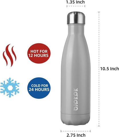 25 oz Insulated Stainless Steel Water Bottle, Metal Sports Flask | Double Wall Vacuum, Leak Proof, Keeps Hot/Cold, BPA Free, Dishwasher Safe, Cupholder Friendly, Travel, Lake Blue - Colors B