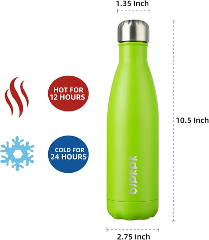 25 oz Insulated Stainless Steel Water Bottle, Metal Sports Flask | Double Wall Vacuum, Leak Proof, Keeps Hot/Cold, BPA Free, Dishwasher Safe, Cupholder Friendly, Travel, Lake Blue - Colors B