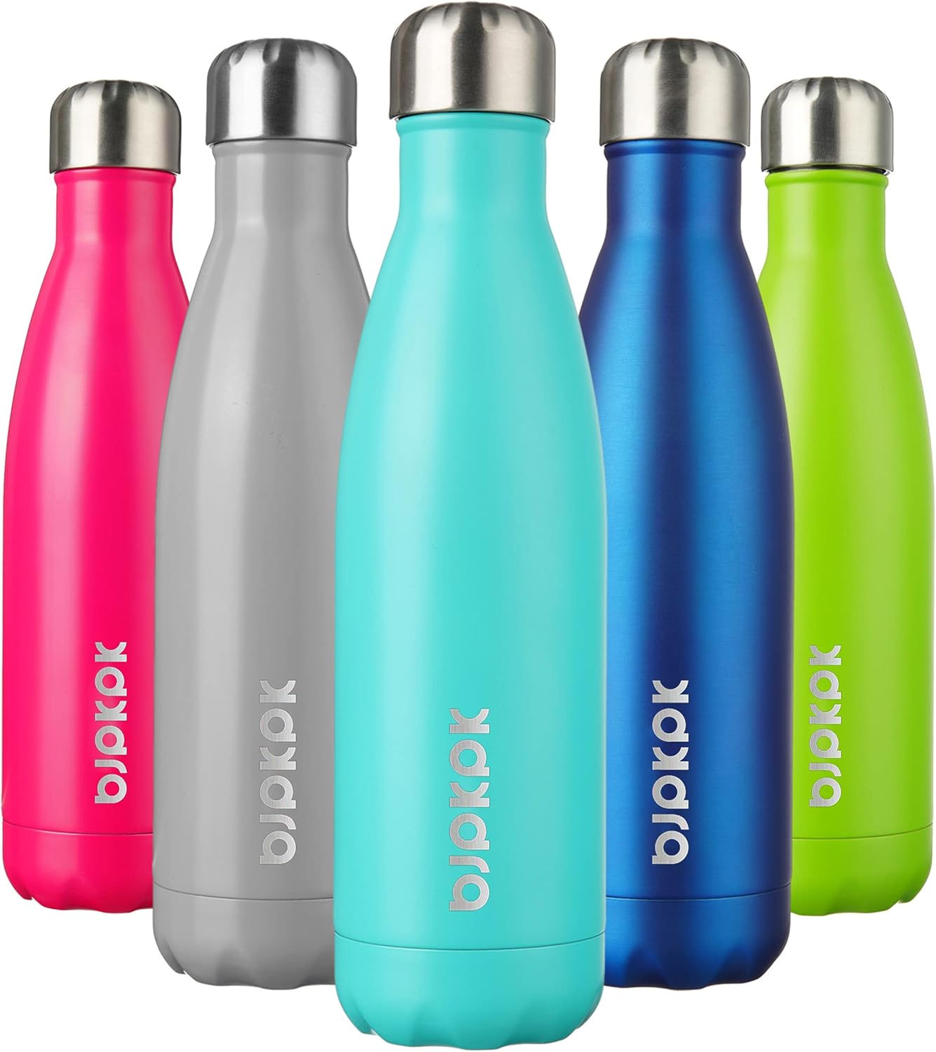 25 oz Insulated Stainless Steel Water Bottle, Metal Sports Flask | Double Wall Vacuum, Leak Proof, Keeps Hot/Cold, BPA Free, Dishwasher Safe, Cupholder Friendly, Travel, Lake Blue - Colors B