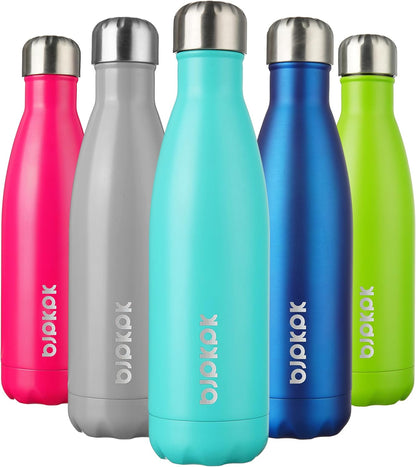 25 oz Insulated Stainless Steel Water Bottle, Metal Sports Flask | Double Wall Vacuum, Leak Proof, Keeps Hot/Cold, BPA Free, Dishwasher Safe, Cupholder Friendly, Travel, Lake Blue - Colors B